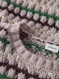 NAME IT Striktrøje Lene Burnished Lilac